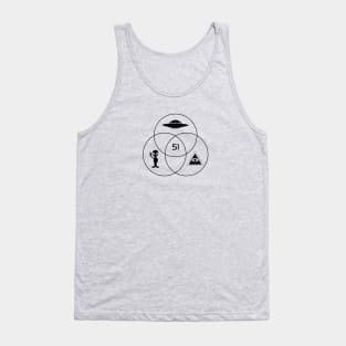 Area 51 Venn diagram Tank Top